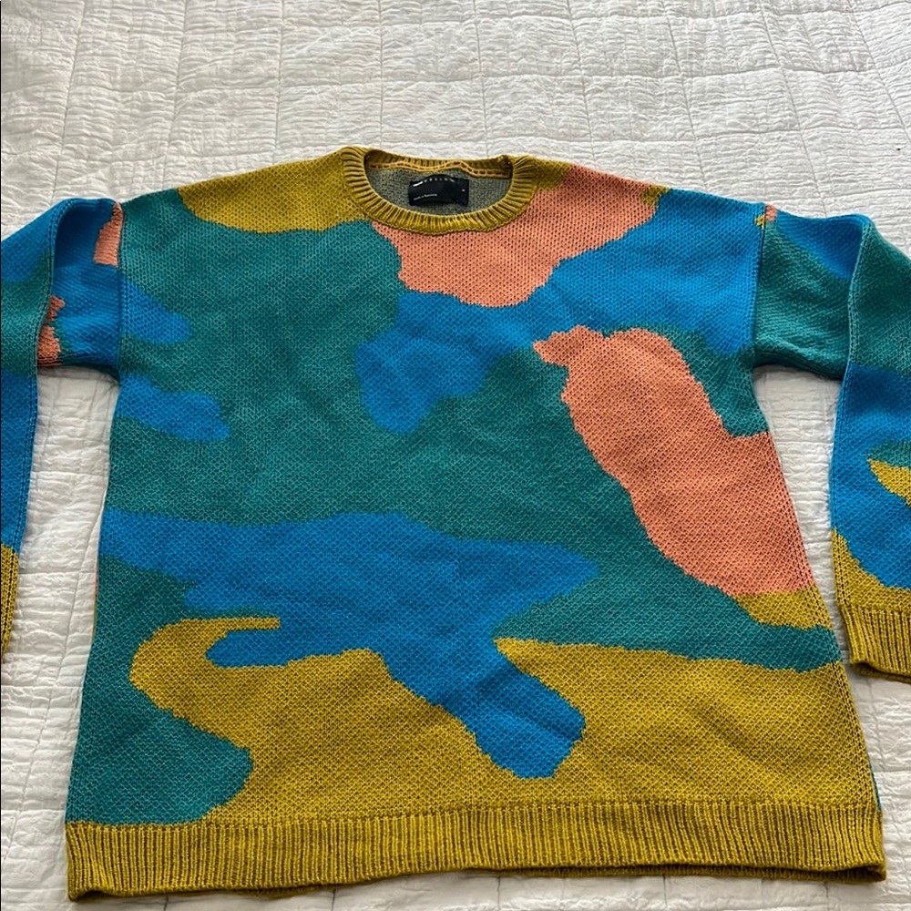 Colorful Camouflage Sweater